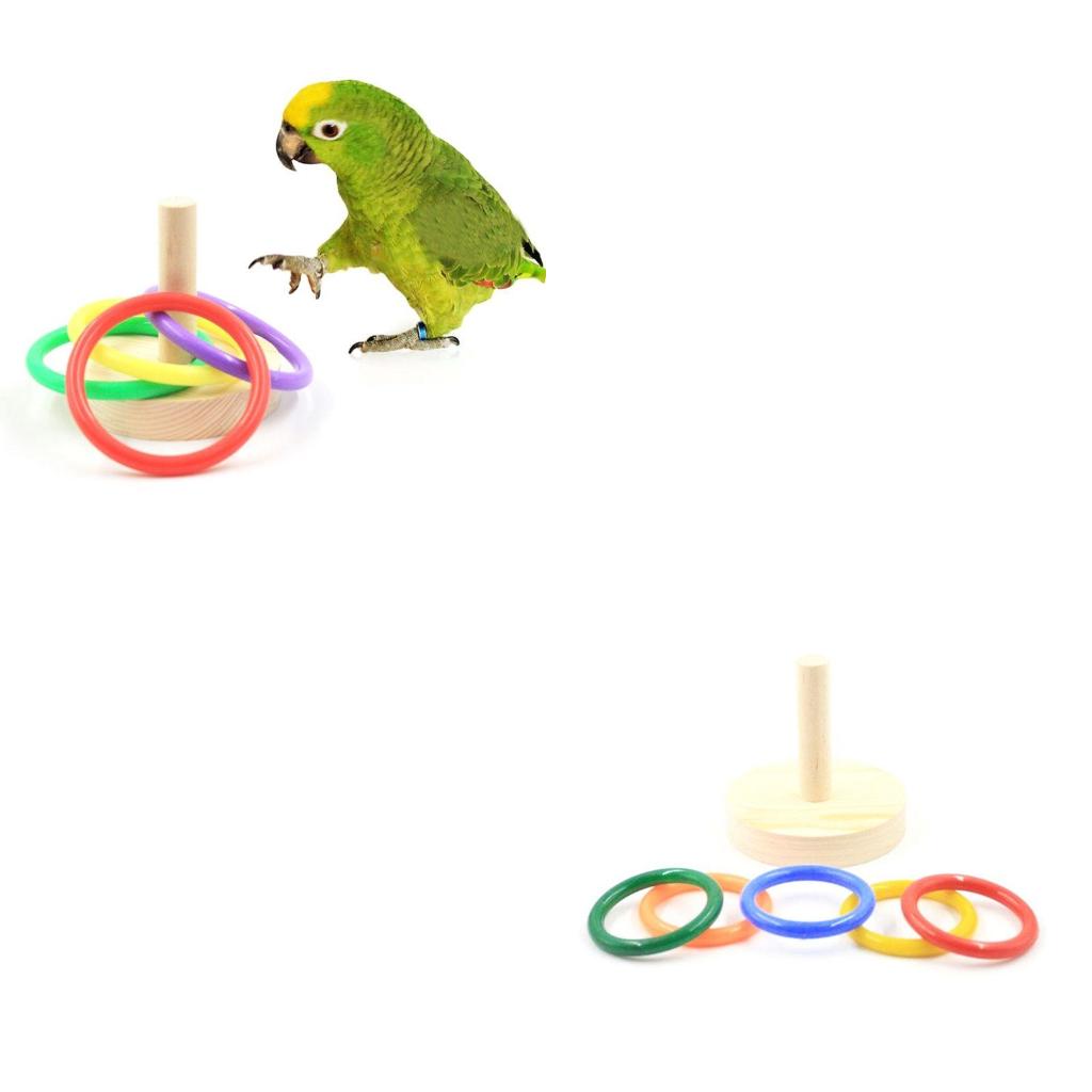 Pet Supplies Ringwood - Bird Parrot Wooden Platform Plastic Rings