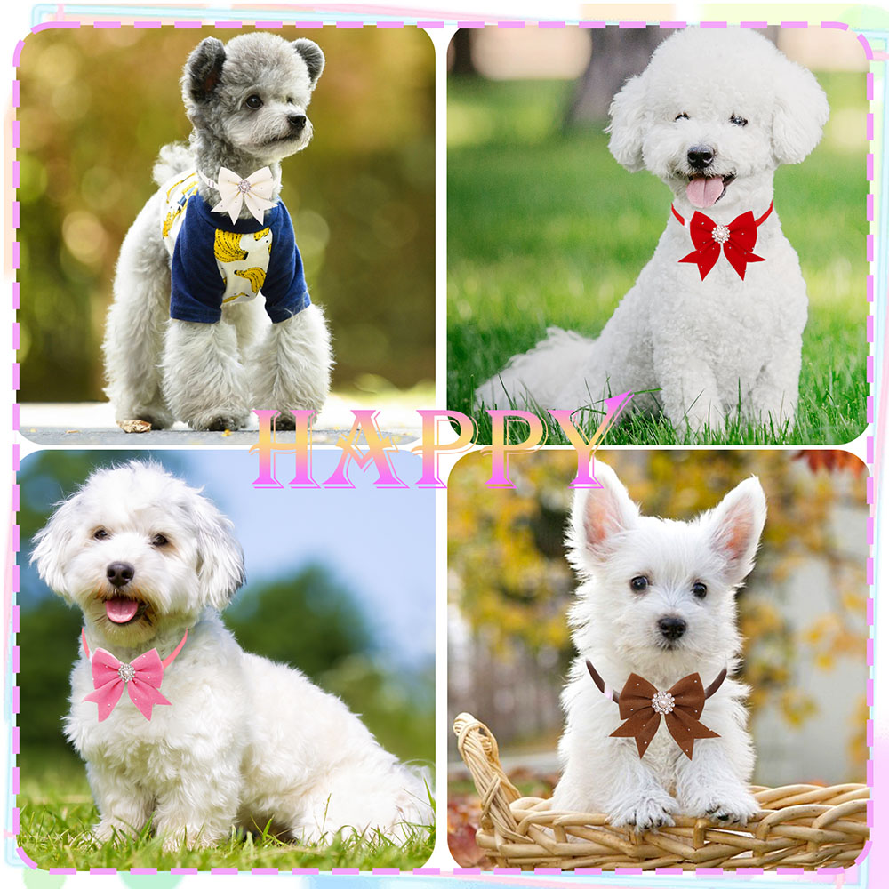 8PCS Dog Collar Floral Ribbon  - Pet Supplies In Bulk ulasan dan harga